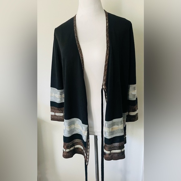 MISSONI WRAP CARDIGAN TIE SWEATER SIZE 44 - Picture 11 of 17